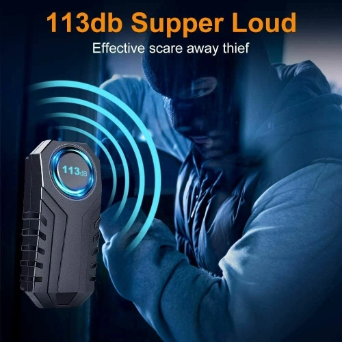 Bicycle Vibration Alarm USB Charge Waterproof 113dB Antilost Motorcycle Electric Bike Alarm With Remote Control