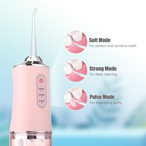 Water Flosser for Tooth Water Pick Cordless Dental Electric Portable Tooth Cleaner Rechargeable Oral Irrigator