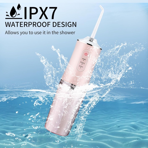 Water Flosser for Tooth Water Pick Cordless Dental Electric Portable Tooth Cleaner Rechargeable Oral Irrigator
