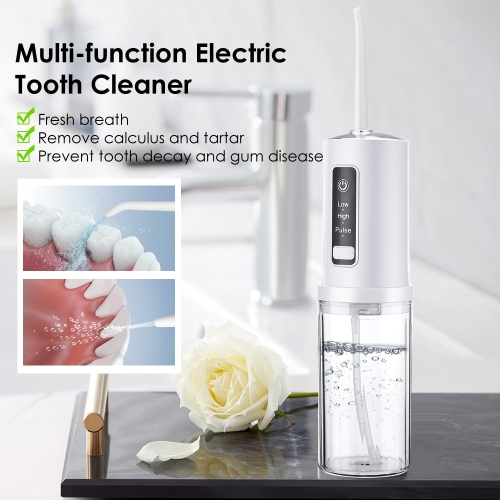 Electric Cordless Water Flosser Rechargeable Tooth Floss Machine Portable Water Picks Tooth Cleaner for Travel