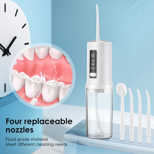 Electric Cordless Water Flosser Rechargeable Tooth Floss Machine Portable Water Picks Tooth Cleaner for Travel