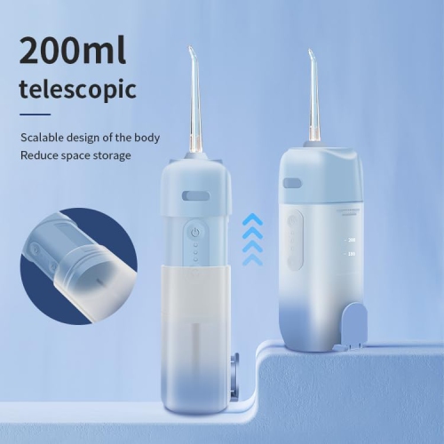 Cordless Oral Irrigator Electric Water Flosser Portable Tooth Punch Rechargeable Teeth Cleaner