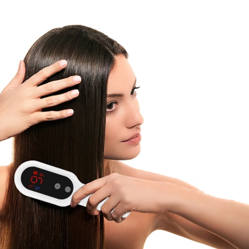 Red and Blue Light Head Massage Comb, Electric Scalp Massager for Hair Care, Straight Hair and Anti-Hair Loss