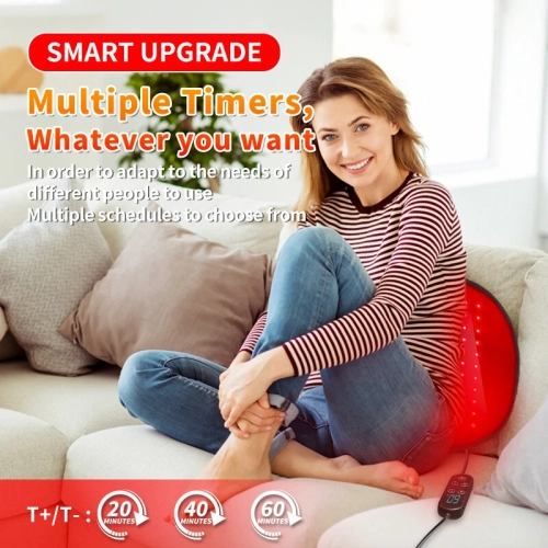 660nm 850nm Infrared Light Therapy 128 LED back foot Waist Pad Pain Relief