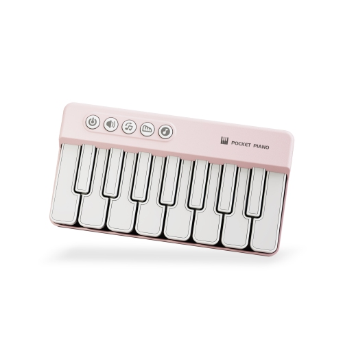 Piano de poche, piano léger, piano robuste, piano de bébé, piano électronique rose