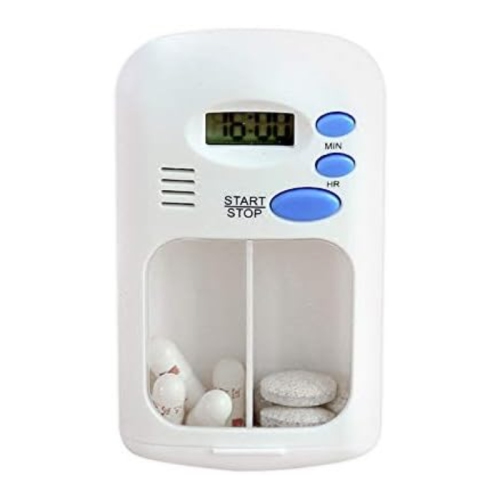 Boîte de rappel de pilules portative, minuterie d'alarme de médicaments, organiseur électronique pour aînés, patients atteints de démence et de