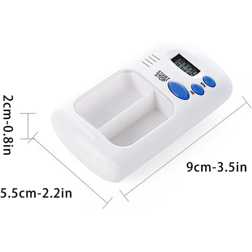 Boîte de rappel de pilules portative, minuterie d'alarme de médicaments, organiseur électronique pour aînés, patients atteints de démence et de