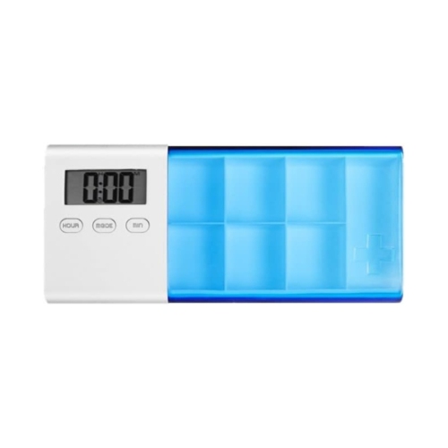 GREEN SCENIC  Smart Electronic Medicine Box - 6 Compartments + Spare Compartment, 5 Sets Of Alarm Reminders, Led Large Screen Display, Dustproof And