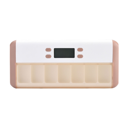 Boîte à médicaments portative Smart reminder - 7 compartiments avec réveil vibration LED Light, étanche à l'humidité et scellé, boîte à médicaments