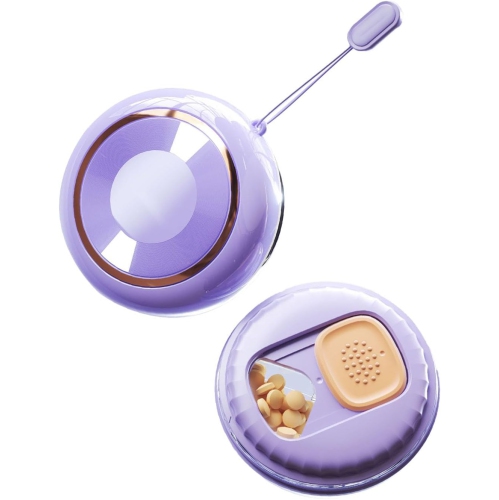 Travel Daily Pill Storage Box, 4 Compartment Pill Box, Mini Pill Box, Packaging Box Waterproof and Moisture-proof, Portable Daily Pill Box for