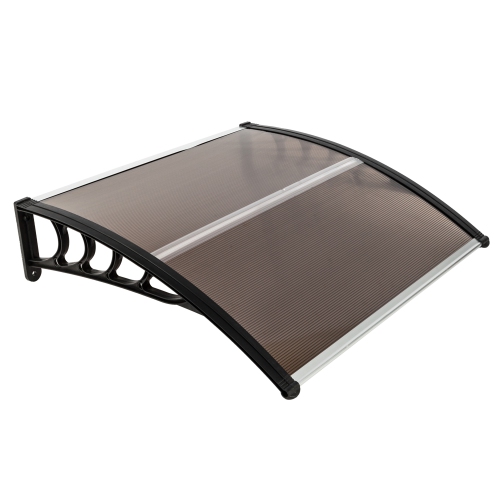 Karl Home 39.8 in. W x 9.84 in. D Polycarbonate Cover Convex Window Awning