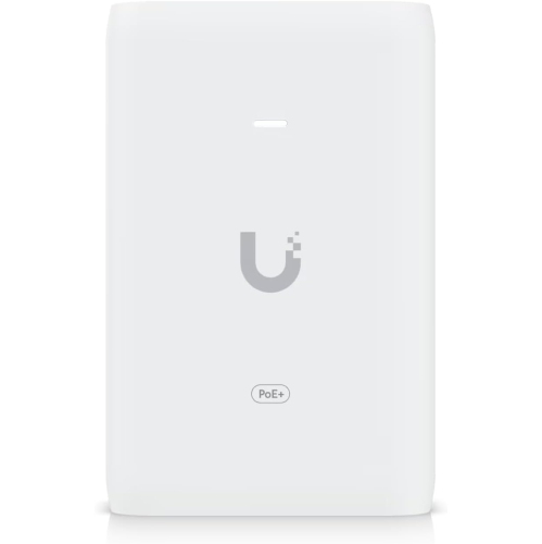 Ubiquiti 2.5G PoE+ Adapter 30W – Surge Protection, LED Monitoring, Compatible with U7 & U6 Series
