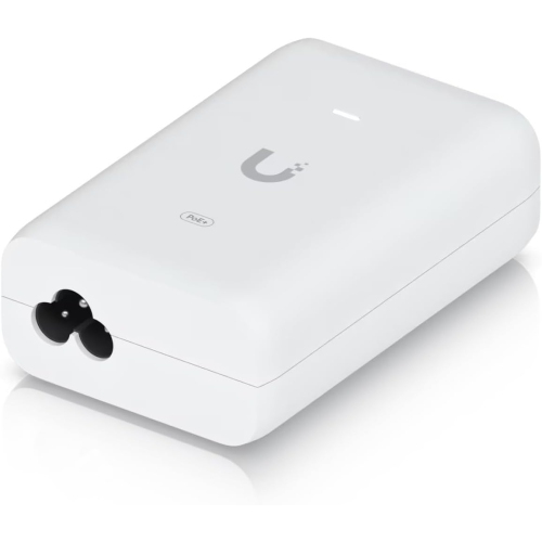 Ubiquiti 2.5G PoE+ Adapter 30W – Surge Protection, LED Monitoring, Compatible with U7 & U6 Series