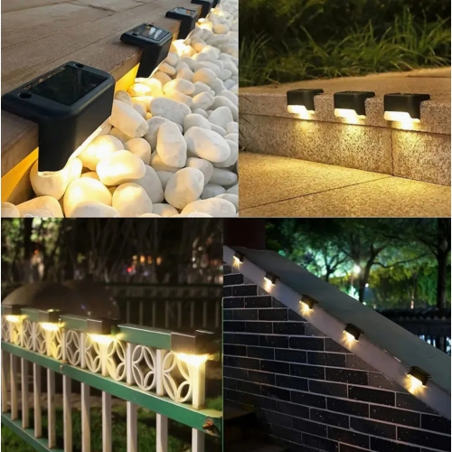 64pcs Of Solar Outdoor Step Lights, Solar Fence Lights, Outdoor Table Lamps, Solar Deck Lights, Solar Buried Lights, Solar Fence Staircase Lighting,