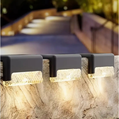 64pcs Of Solar Outdoor Step Lights, Solar Fence Lights, Outdoor Table Lamps, Solar Deck Lights, Solar Buried Lights, Solar Fence Staircase Lighting,