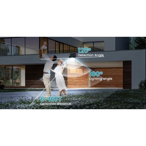 Pack Of 10 100LED Solar Motion Sensor Light Outdoor Wireless Solar Wall Lights Solar Security Lights for Fence Yard Garden Deck Garage