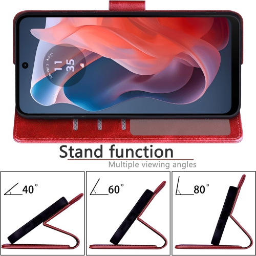 XCRS Flip Wallet PU Leather Cover Pouch with Card Slot, Lanyard Folio Case for Motorola Moto G Power 5G 2025