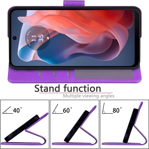 XCRS Flip Wallet PU Leather Cover Pouch with Card Slot, Lanyard Folio Case for Motorola Moto G Power 5G 2025
