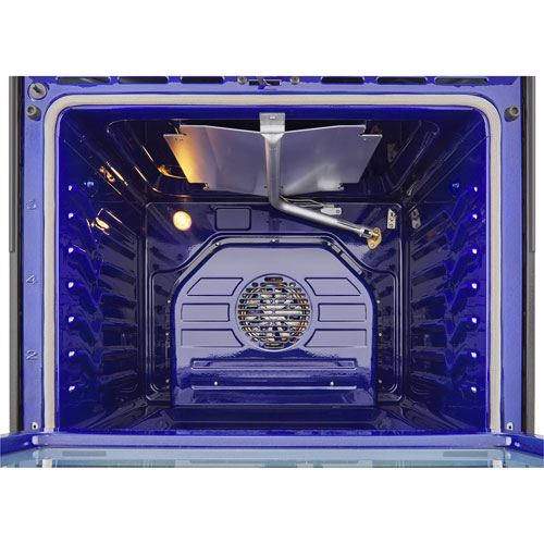 Cuisinière à gaz encastrable de 30 po à 5 brûleurs et à four à convection véritable de 6,3 pi³ de LG - Inox noir