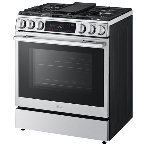 LG 30" 6.3 Cu. Ft. True Convection 5-Burner Slide-In Gas Range (LSGS6335X) - Stainless Steel