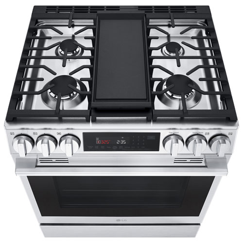 LG 30" 6.3 Cu. Ft. True Convection 5-Burner Slide-In Gas Range (LSGS6335X) - Stainless Steel