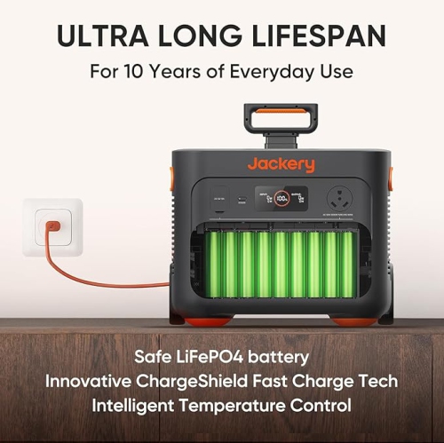 Jackery Portable Power Station Explorer 2000 Plus, Solar Generator with 3000W Output
