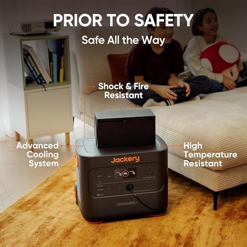 Jackery Portable Power Station Explorer 2000 Plus, Solar Generator with 3000W Output