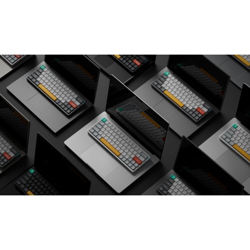 NuPhy Air60 V2 RGB Low Profile Hotswap Wireless Mechanical Gaming Keyboard – 60% Layout, Wisteria Switches – Compatible with Windows,iOS,macOS and