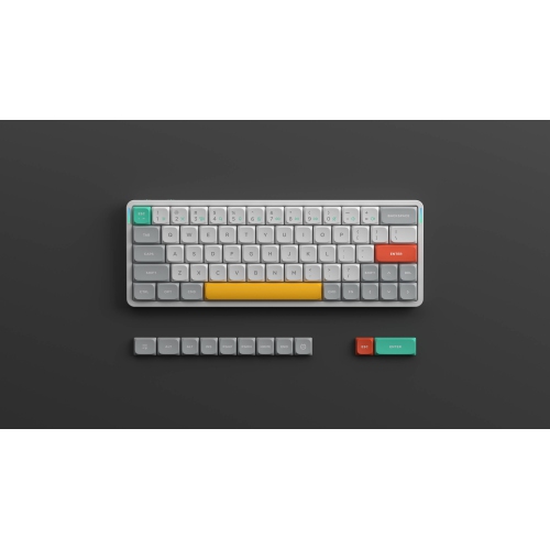 NuPhy Air60 V2 RGB Low Profile Hotswap Wireless Mechanical Gaming Keyboard – 60% Layout, Wisteria Switches – Compatible with Windows,iOS,macOS and