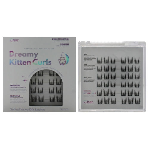 Eye Lashes - Dreamy Kitten Curls by Char Cosmetics for Women - 36 Pc Eyelashes