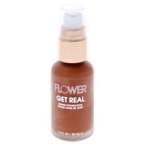 FLOWER BEAUTY  Get Real Serum Foundation - D4 Cocoa By for Women - 1 OZ Foundation love everything, the best coverage,