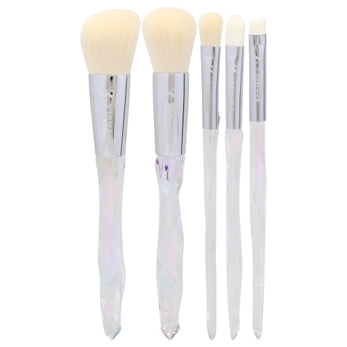 Transforming Brush Set by Formula Z for Women - 5 Pc Powder Brush, Contour Brush, Shadow Brush, Precision Brush, Angle Brush