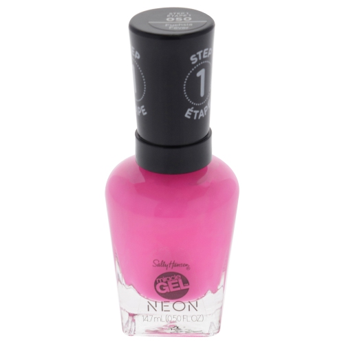 SALLY HANSEN  Miracle Gel Neon - 050 Fever By for Women - 0.5 OZ Nail Polish In Fuchsia