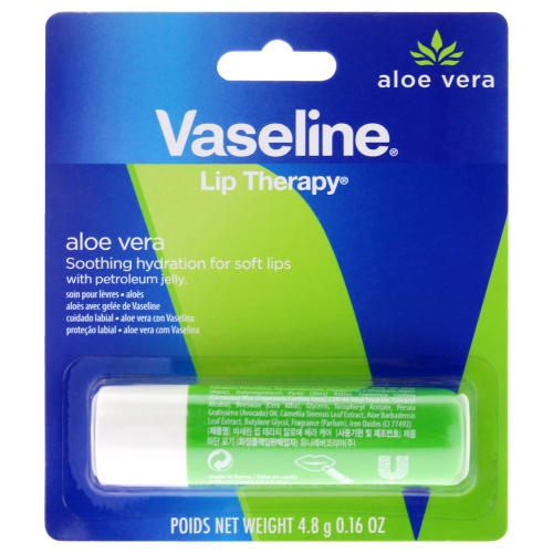 VASELINE  Lip Therapy Petroleum Jelly - Aloe Vera By for Women - 0.16 OZ Lip Balm