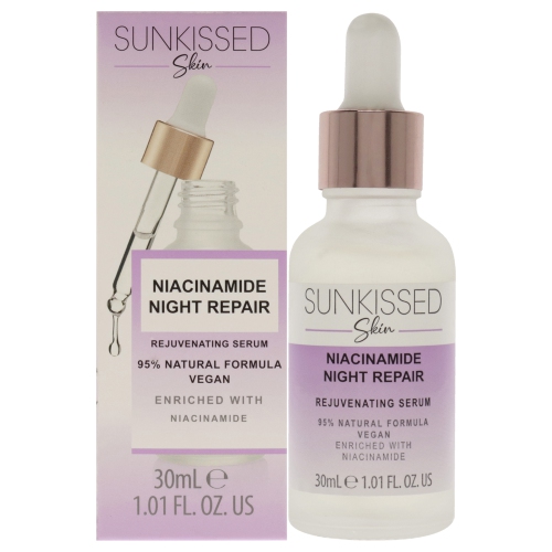 Niacinamide Night Repair Serum by Sunkissed for Unisex - 1.01 oz Serum