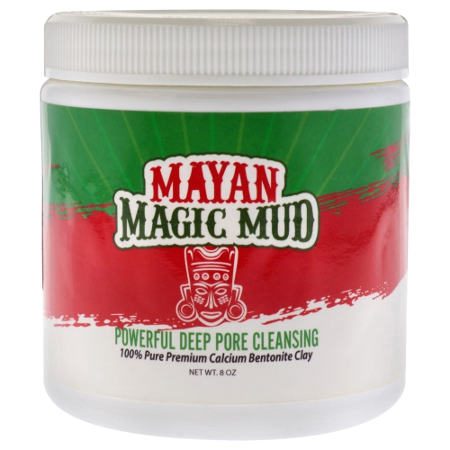 Powerful Deep Pore Cleansing Calcium Bentonite Clay by Mayan Magic Mud for Unisex - 8 oz Cleanser