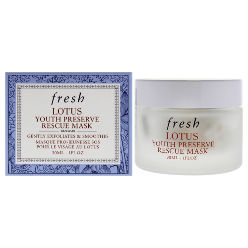 FRESH  Lotus Youth Preserve Rescue Mask By for Women - 1 OZ Mask