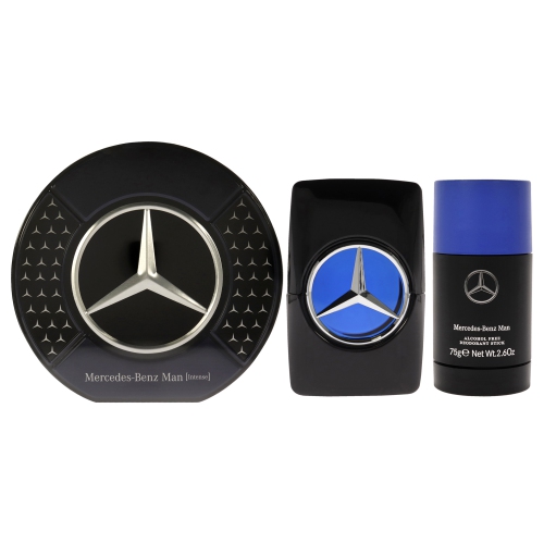 Mercedes-Benz Intense 2022 by Mercedes-Benz for Men - 2 Pc Gift Set 3.4oz EDT Spray, 2.6oz Alcohol Free Deodorant Stick
