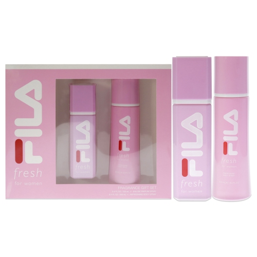 FILA  Fresh By for Women - 2 PC Gift Set 3.4OZ Edp Spray, 8.4OZ Body Spray