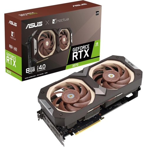Refurbished - ASUS NVIDIA GeForce RTX 3070 Noctua OC Edition Graphics Card (PCIe 4.0, 8GB GDDR6, HDMI 2.1, DisplayPort 1.4a, Noctua NF-A12x25 PWM