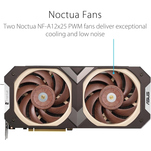 Refurbished - ASUS NVIDIA GeForce RTX 3070 Noctua OC Edition Graphics Card (PCIe 4.0, 8GB GDDR6, HDMI 2.1, DisplayPort 1.4a, Noctua NF-A12x25 PWM