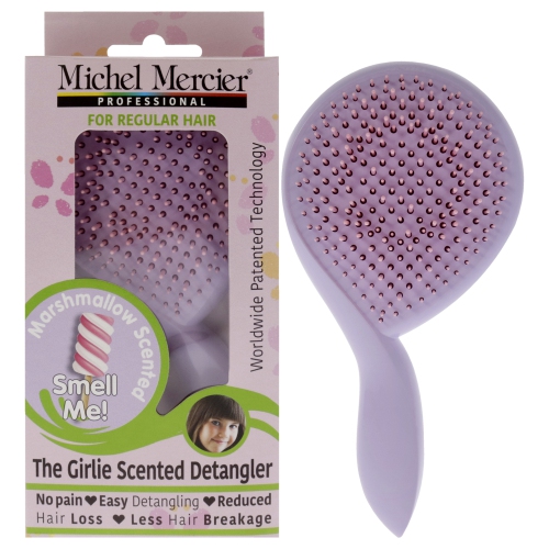 MICHEL MERCIER  The Girlie Scented Detangler Brush Marshmallow Normal Hair - By for Women - 1 PC Hair Brush In Purple