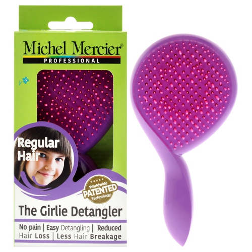 MICHEL MERCIER  The Girlie Detangler Brush Regular Hair - Pink-Purple By for Women - 1 PC Hair Brush