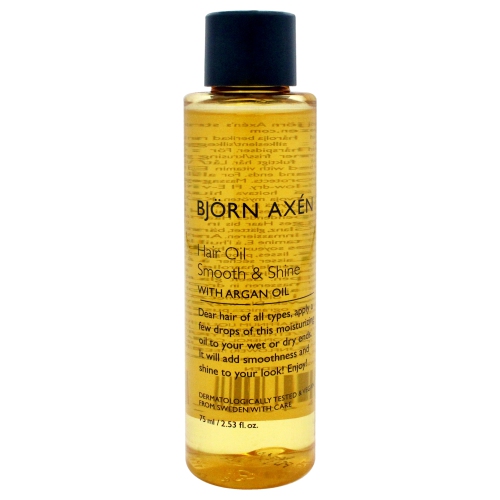 Hair Oil Smooth and Shine - Argan Oil by Bjorn Axen for Unisex - 2.53 oz Oil