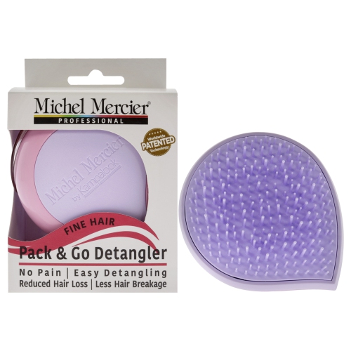 MICHEL MERCIER  Pack And Go Detangler Fine Hair - Purple-Pink By for Unisex - 1 PC Hair Brush