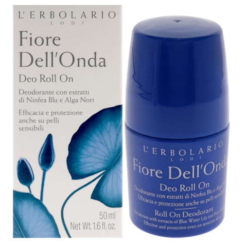LERBOLARIO  Roll On Deodorant - Fiore Dell Onda By for Unisex - 1.6 OZ Deodorant Roll-On