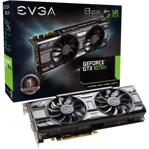 Open Box - EVGA GeForce GTX 1070 Ti SC Gaming ACX 3.0 Black Edition, 8GB GDDR5, EVGA OCX Scanner OC 08G-P4-5671-KR