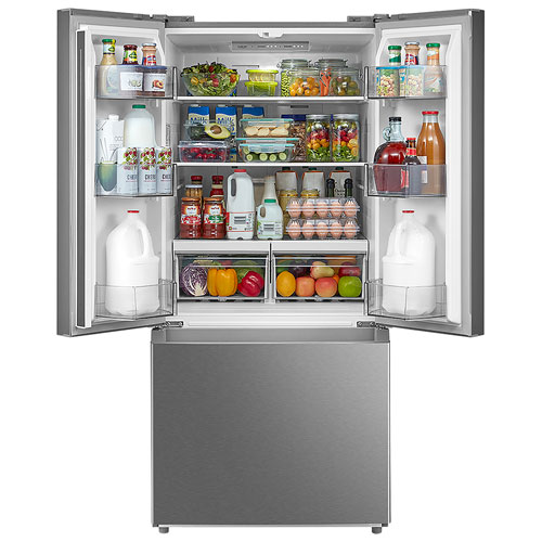 Midea 30" 18.4 Cu. Ft. French Door Refrigerator - Stainless Steel