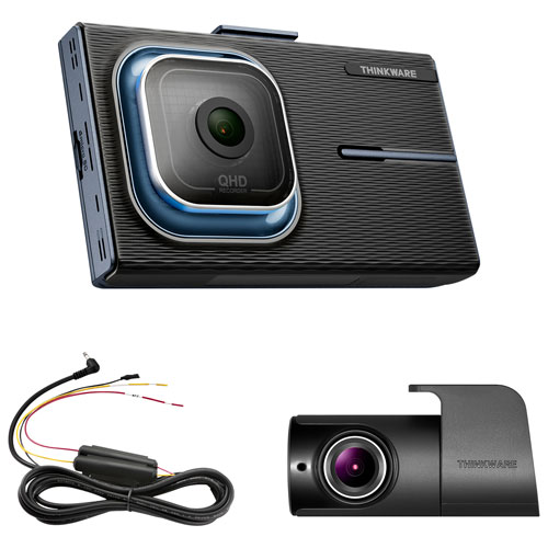 Thinkware X1000 2K QHD Dash Cam with 3.5" LCD Screen & Rear Camera - Only at Best Buy
