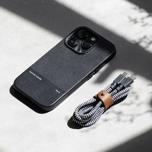 Native Union 30W PD GaN USB-C Wall Charger with USB-C Cable - White/Zebra